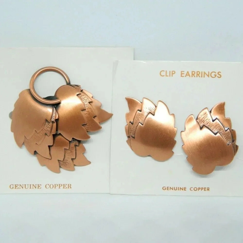 Pcraft Genuine Copper Modernist Leaf Set